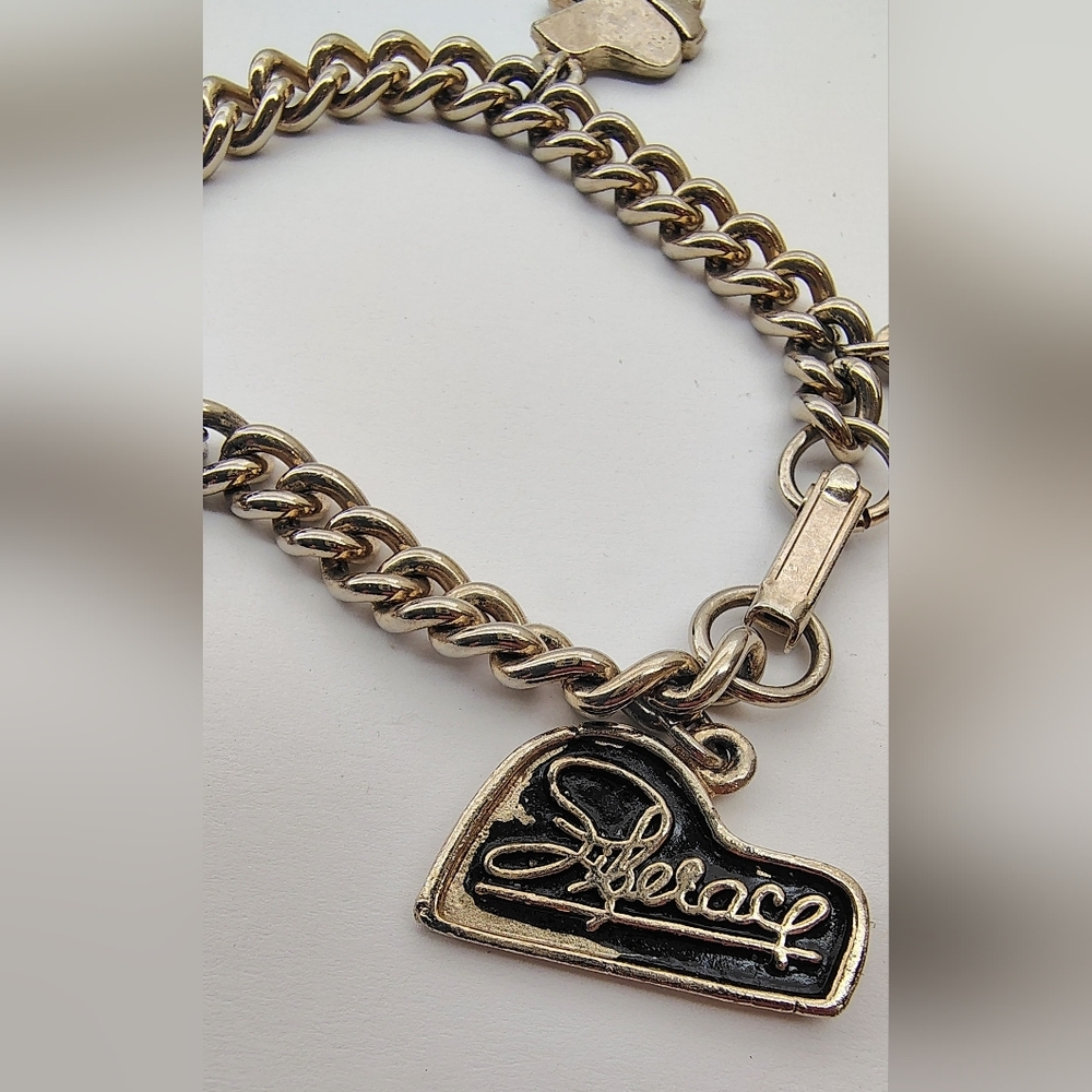 Liberace Vintage Silver Tone Charm Bracelet w/ Charms - Picture 2 of 16